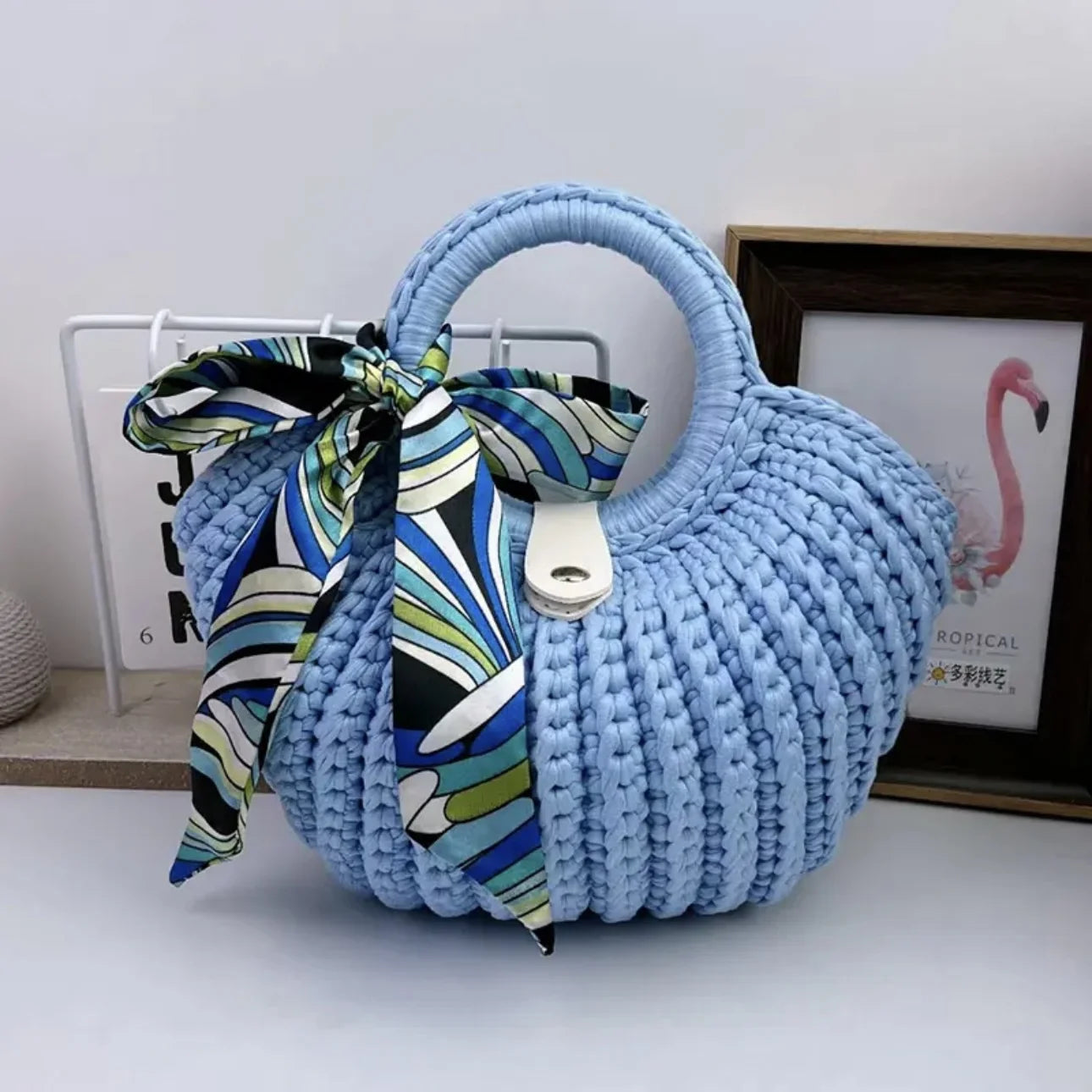 CrochetPark™ Shell crochet Handbag DIY Kit