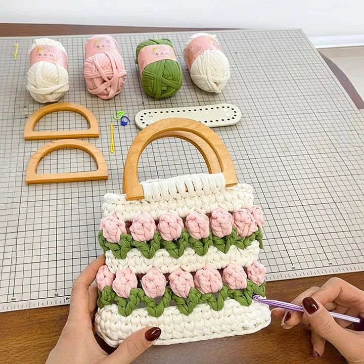 Tulip Crochet Bag DIY Kit - Caselibary