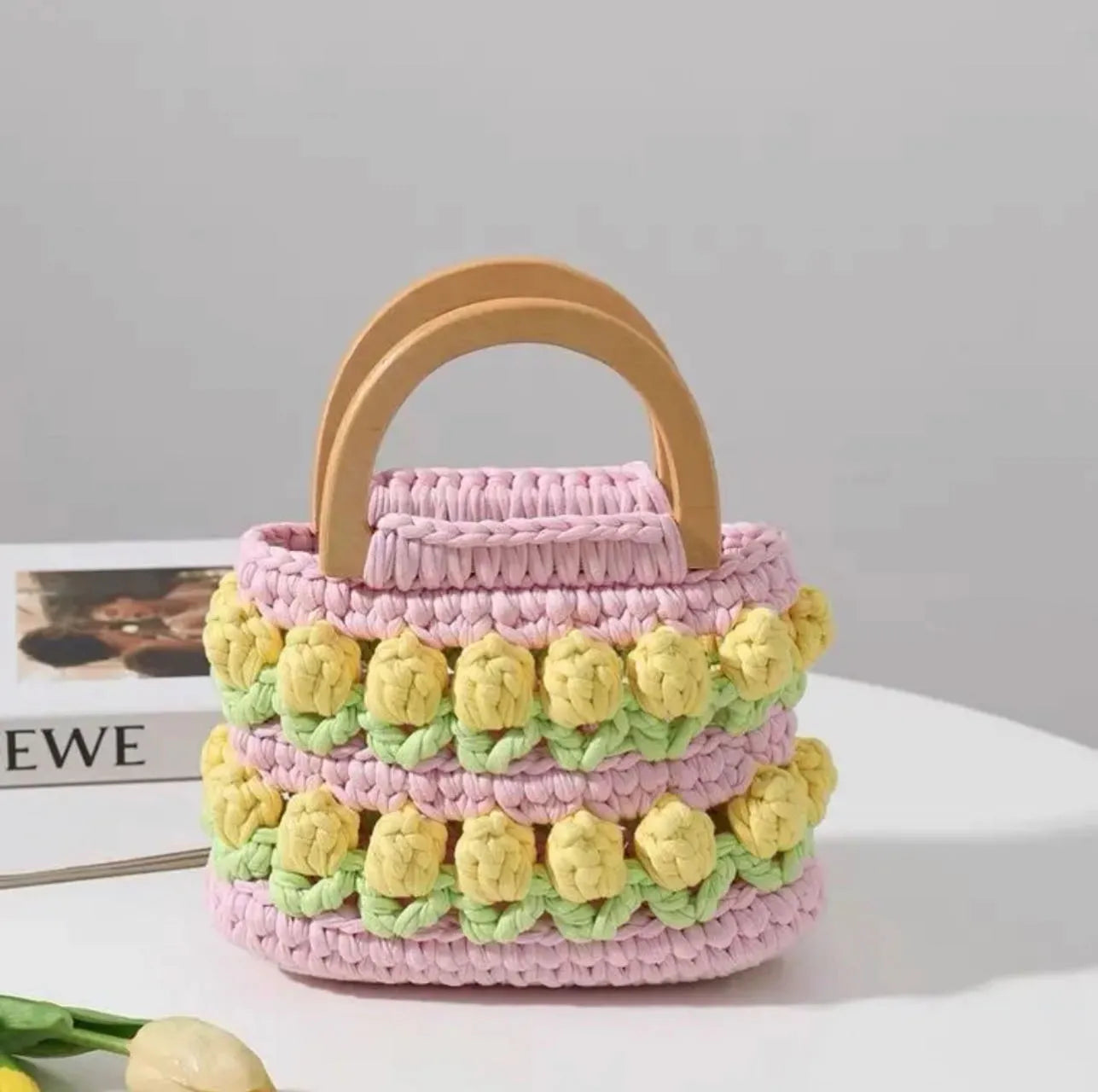 Tulip Crochet Bag DIY Kit | Tulips Crochet Tutorial - Crochet Park