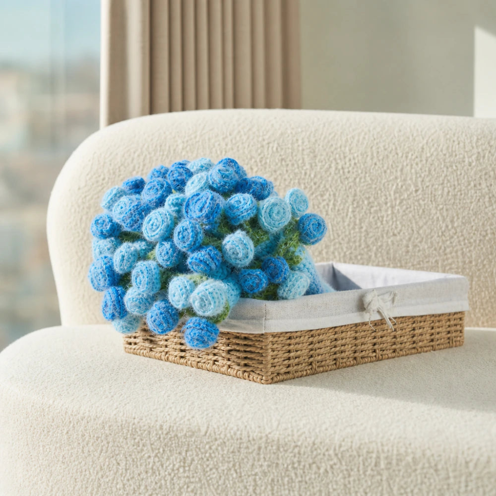 1980 Rose Bouquet Blanket DIY kit
