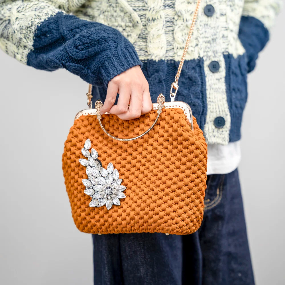 CrochetPark™ Lotus Handtasche DIY Kit