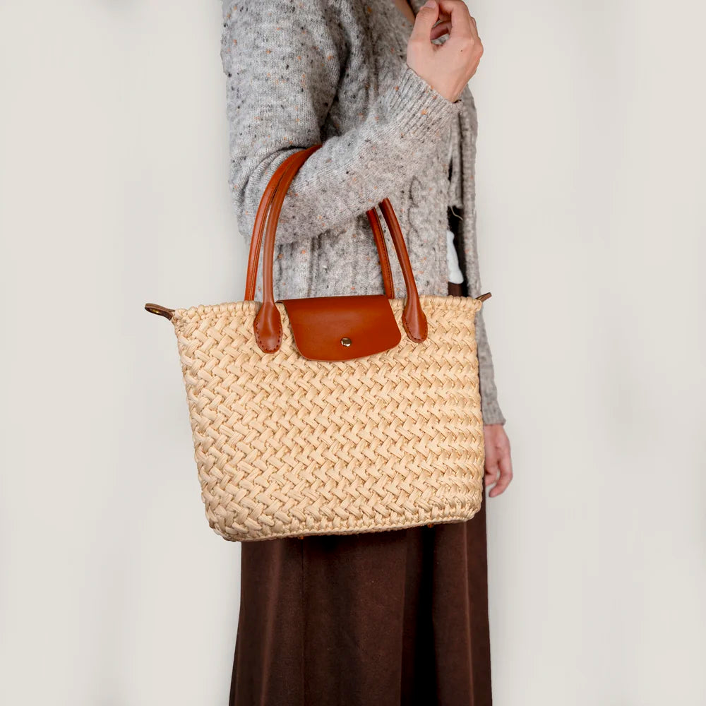 CrochetPark™ Croissant crochet Shoulder Tote Kit