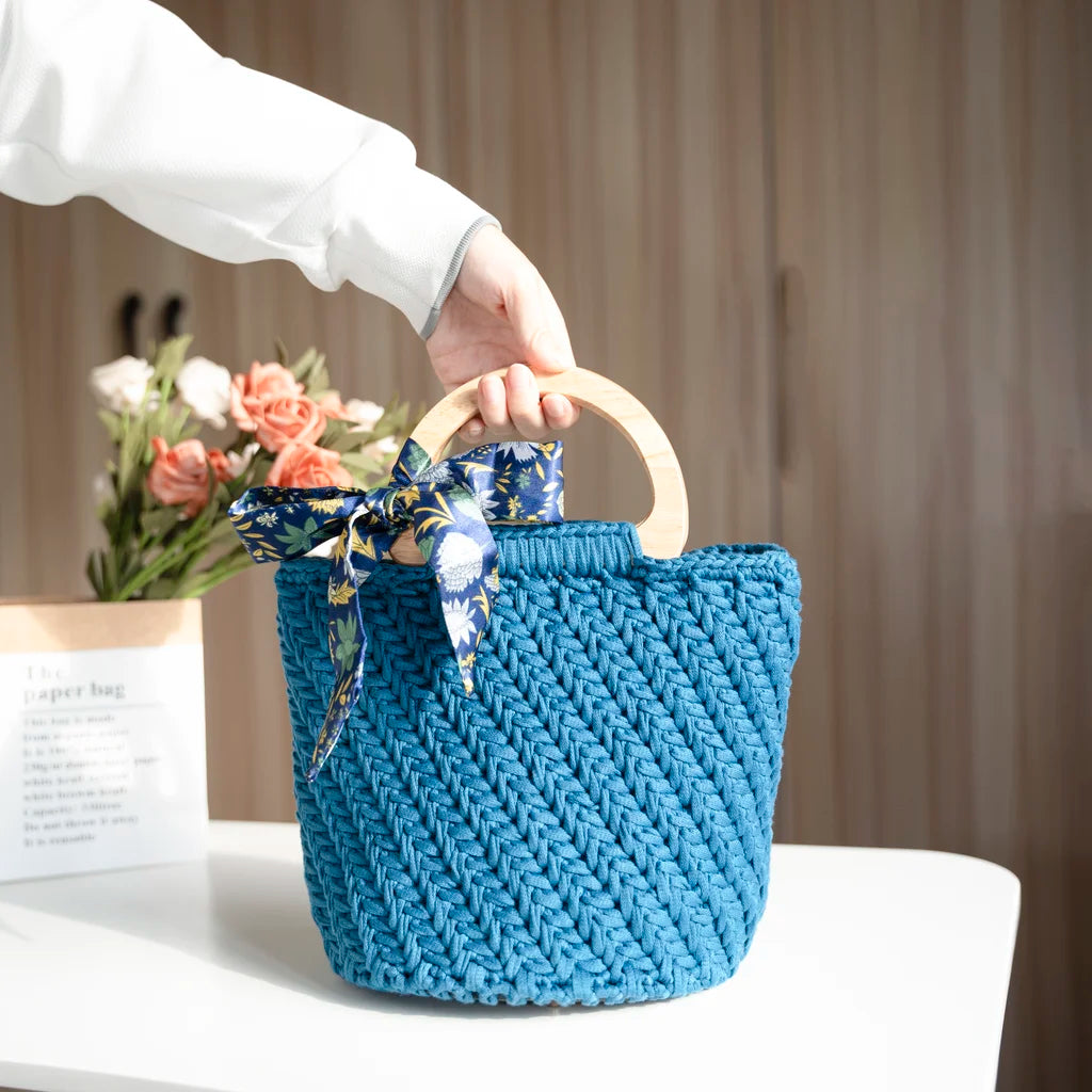 CrochetPark™  Elegant granny Crochet Bag DIY Kit