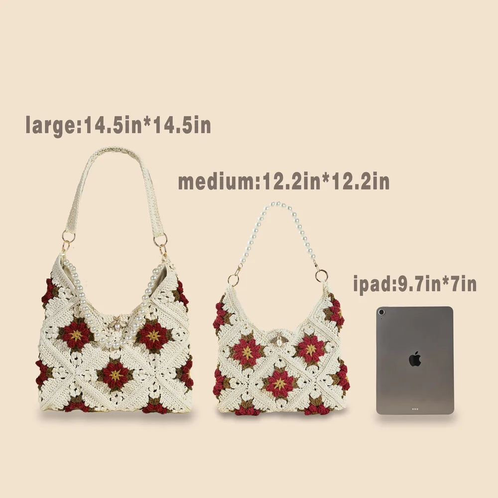 CrochetPark™ Garden Rose Hobo Kit
