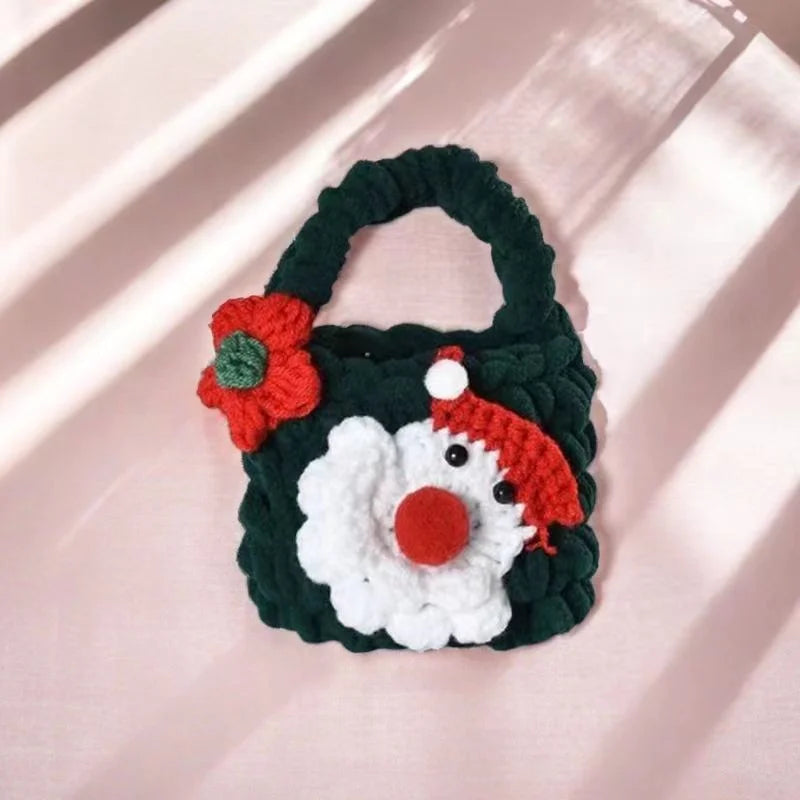 mini Plush bag for saving crochet kit