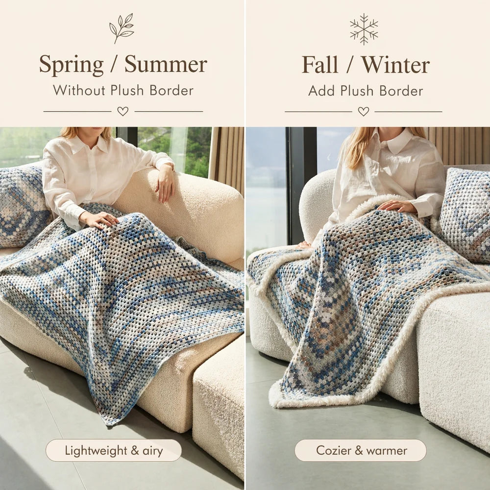 CrochetPark™ Rainbow Blanket Kit