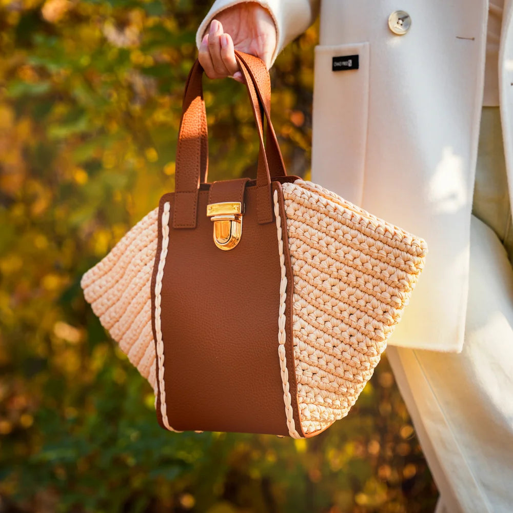 Tulip Crochet Bag DIY Kit and Tote Bag DIY Kit - Crochet Park