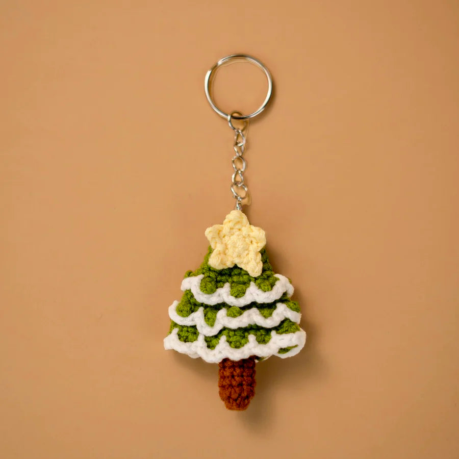 CrochetPark™ Handmade crocheted Christmas key chain