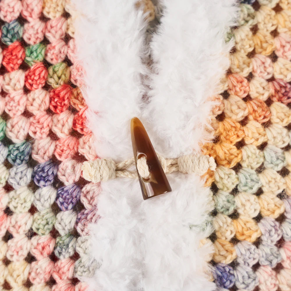 Rainbow Triangular Crochet Shawl Kit