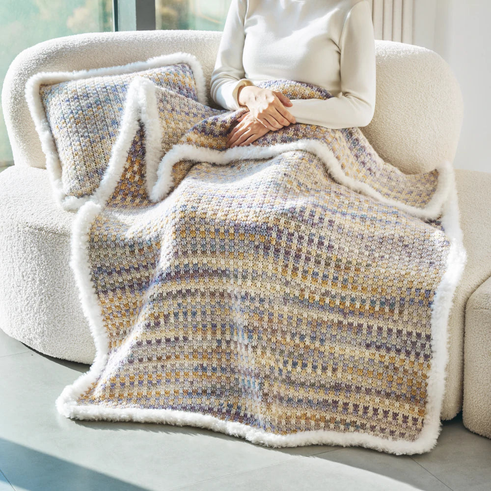 Mosaic Blanket Crochet Kit