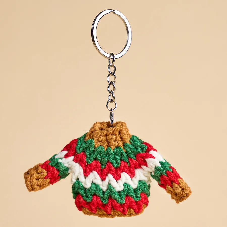 Mini Christmas Sweater Keychain