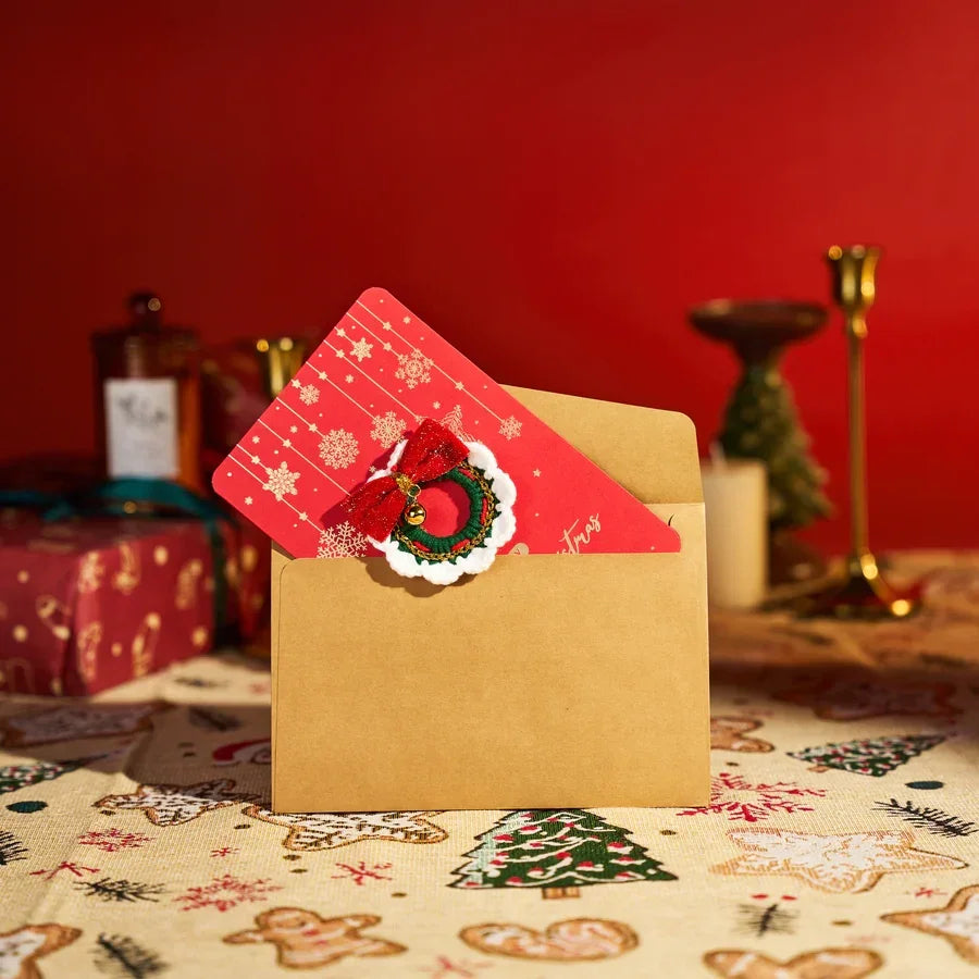 CrochetPark™ Porte-clés de Noël fait main au crochet