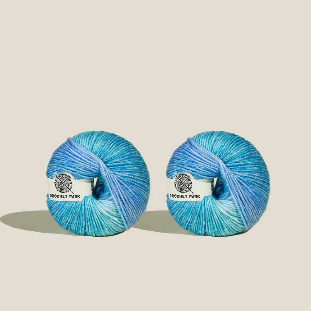 Rainbow gradient yarn