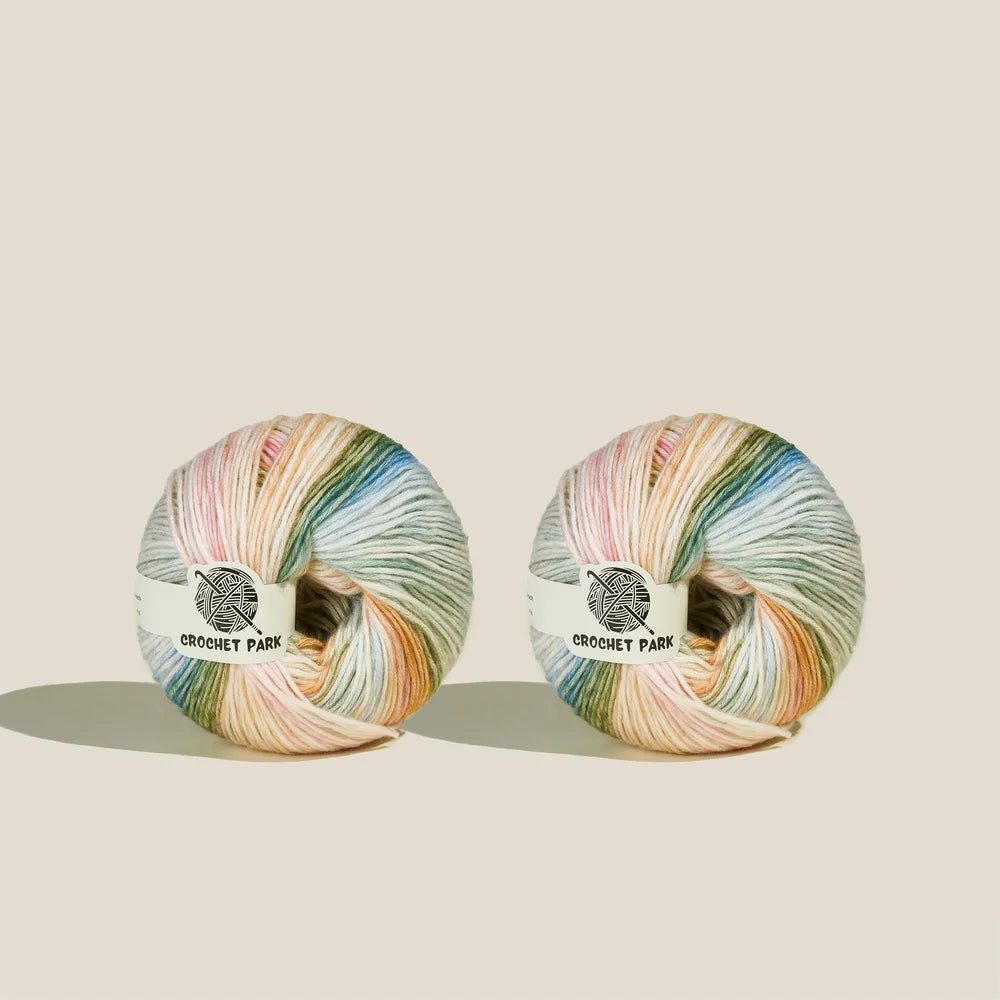 Rainbow gradient yarn