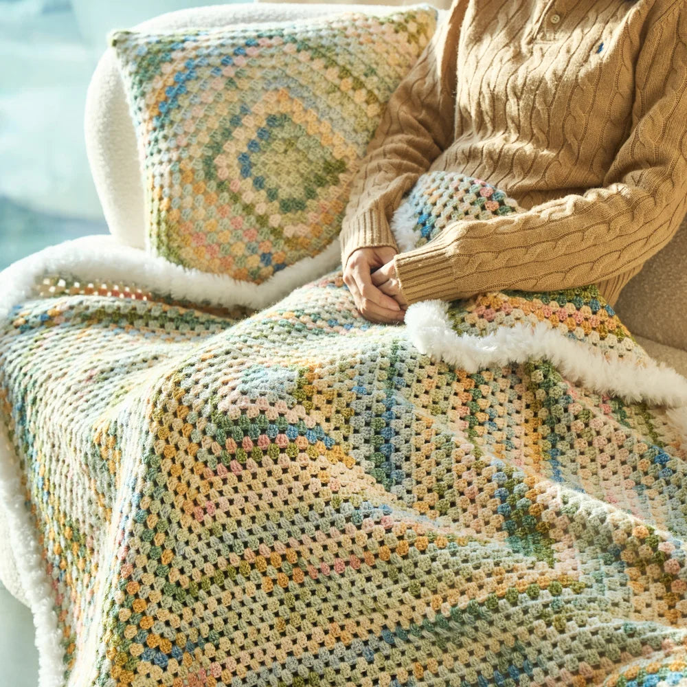 CrochetPark™ Hearthside Rainbow Blanket Kit