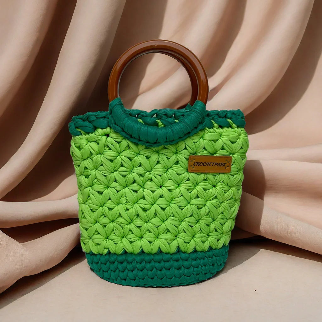 CrochetPark™ Freesia crochet handbag DIY Kit