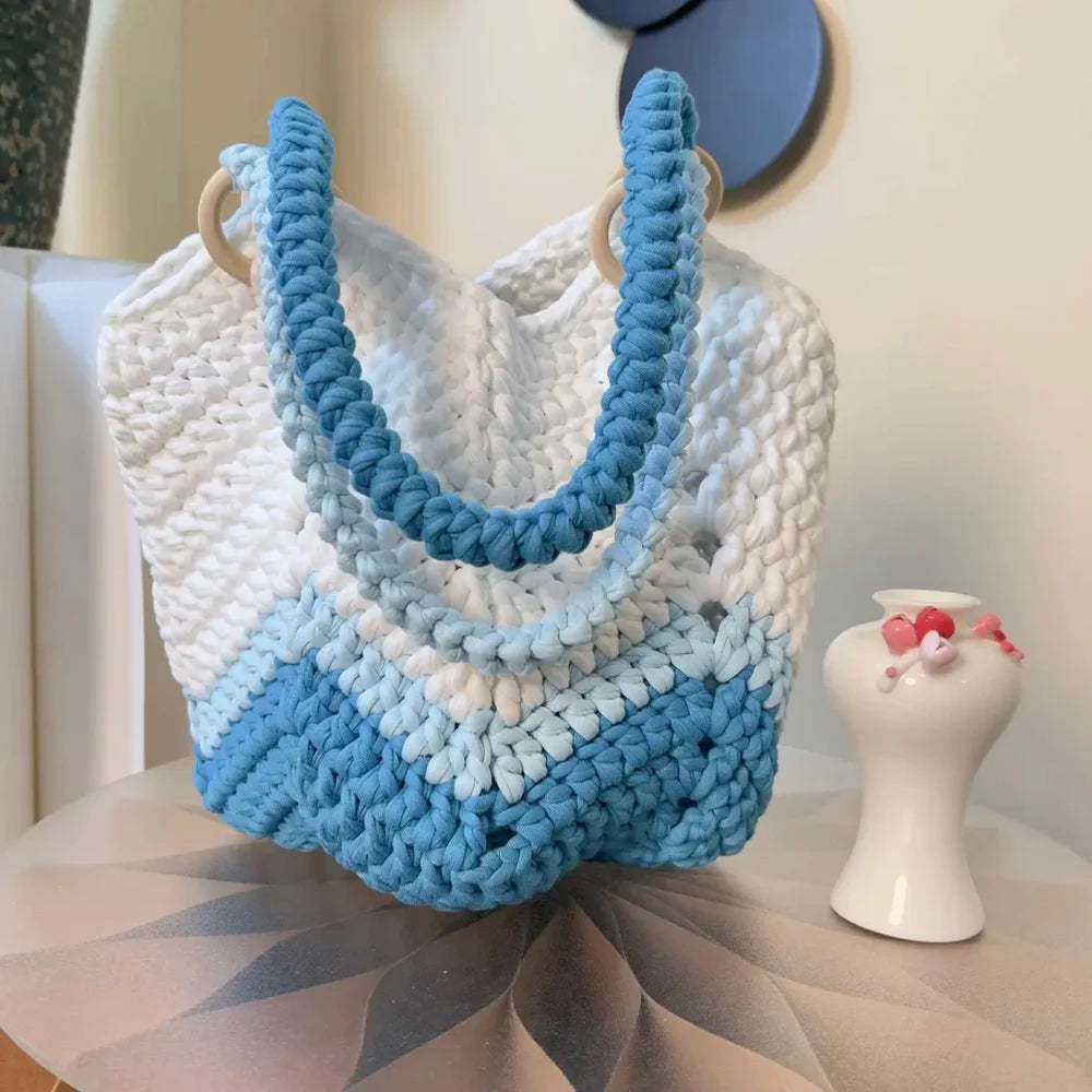 CrochetPark™ Meadow Shoulder Bag Crochet Kit