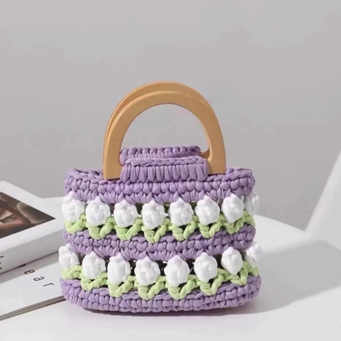 Tulip Crochet Bag DIY Kit | Tulips Crochet Tutorial - Crochet Park