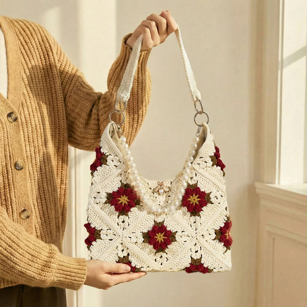 CrochetPark™ Garden Rose Hobo Kit